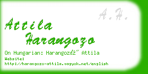 attila harangozo business card
